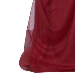 مملوكة مسبقًا Tadashi Shoji Crimson Lace Tulle Gown XXL