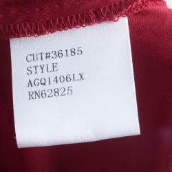 مملوكة مسبقًا Tadashi Shoji Crimson Lace Tulle Gown XXL