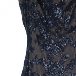 مملوكة مسبقًا فستان تداشي شوجي أسود دانتيل L