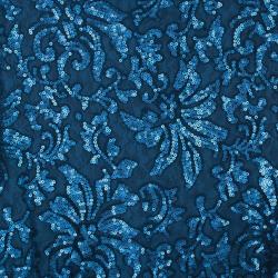 Pre Owned فستان تداشي شوجي ترتر أزرق مخضر M