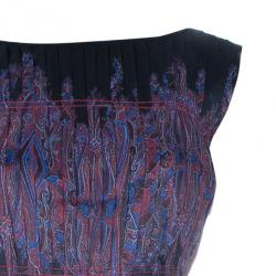 مملوكة مسبقًا Tadashi Shoji Printed Pleated Gown L