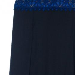 Tadashi Shoji Border Lace Chiffon Gown S