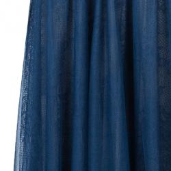 Pre Owned Tadashi Shoji Embellished Long Sleeve Lace Gown M