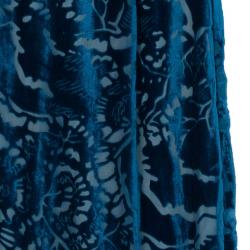 Pre Owned Tadashi Shoji Velvet Printed Dress M