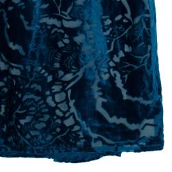 Pre Owned Tadashi Shoji Velvet Printed Dress M