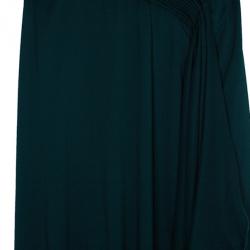 Pre Owned Tadashi Shoji Lace Pleated Gown L