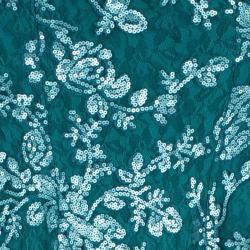 Tadashi Shoji One Shoulder Sequin Gown M