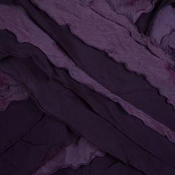 Tadashi Shoji Purple Silk Ruffle Layered Strapless Gown XL