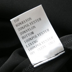 مملوكة مسبقًا Tadashi Shoji Black and Gold Cord Embroidered Long Sleeve Trompe L'oeil Gown XS