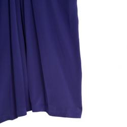 Pre Owned Tadashi Shoji Gathered Silk Dress L