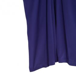 Pre Owned Tadashi Shoji Gathered Silk Dress L