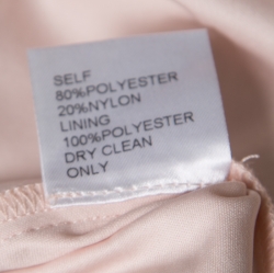 Pre Owned Tadashi Shoji Light Gold Metallic Cord Embroidered Detail Tulle Evening Gown S