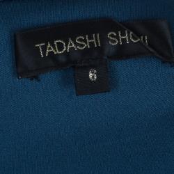 مملوكة مسبقًا  Tadashi Shoji Teal Scallop Lace Gown M