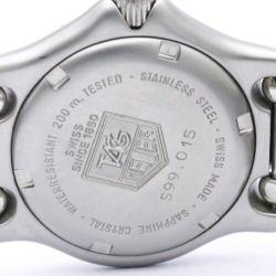 Pre Owned Tag Heuer White Stainless Steel Professional Women's Wristwatch 28MM 