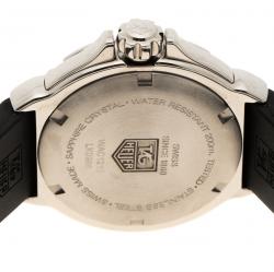 Pre Owned Tag Heuer White Stainless Steel and Diamonds Formula 1 WAC1215 Women's Wristwatch 35 mm