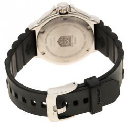 Pre Owned Tag Heuer White Stainless Steel and Diamonds Formula 1 WAC1215 Women's Wristwatch 35 mm