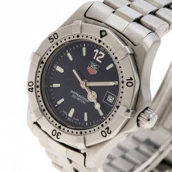 Pre Owned Tag Heuer Blue Stainless Steel Professional 200 WK1313-0 Women's Wristwatch 29 mm