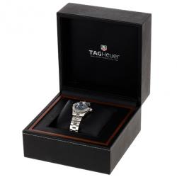 Pre Owned Tag Heuer Blue Stainless Steel Aquaracer Women's Wristwatch 28MM