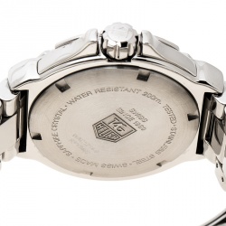 Pre Owned Tag Heuer Black Stainless Steel Diamonds Formula 1 WAC1214-0 Women's Wristwatch 37 mm