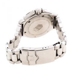 Pre Owned Tag Heuer White Stainless Steel Formula 1 WAC1215.FC6219 Women's Wristwatch 35.5MM