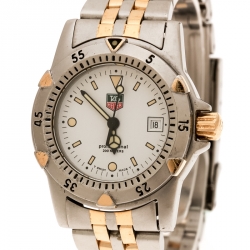 Pre Owned Tag Heuer Silver Grey Stainless Steel 1500 Series Professional 200 WD1421-PO Women's Wristwatch 27 mm