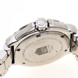 Pre Owned Tag Heuer Black Stainless Steel Diamond Formula 1 WAC1214-0 Women's Wristwatch 35 mm