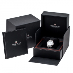 مملوكة مسبقًا ساعة يد نسائية تاغ هيوير أكواريسر  WAF1312.BA0817 ستانلس ستيل ألماس صدف 33مم