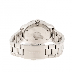 Pre Owned Tag Heuer Black Stainless Steel Aquaracer WAF1310.BA0817 Women's Wristwatch 32 mm