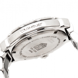 Pre Owned Tag Heuer Black Ceramic Stainless Steel Diamonds Formula 1 Women's Wristwatch 37 mm
