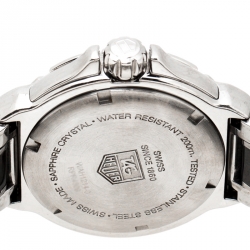 Pre Owned Tag Heuer Black Ceramic Stainless Steel Diamonds Formula 1 Women's Wristwatch 37 mm