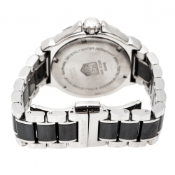 Pre Owned Tag Heuer Black Ceramic Stainless Steel Diamonds Formula 1 Women's Wristwatch 37 mm