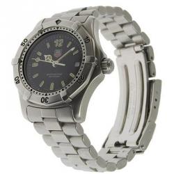 Pre Owned Tag Heuer Black Stainless Steel Professional WK1310 Women's Wristwatch 28.5 MM