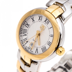 Tag Heuer Silver White Two-Tone Stainless Steel Link WAT1452.BB0955 Women's Wristwatch  29 mm