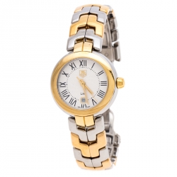 Tag Heuer Silver White Two-Tone Stainless Steel Link WAT1452.BB0955 Women's Wristwatch  29 mm