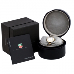Tag Heuer Silver White Two-Tone Stainless Steel Link WAT1452.BB0955 Women's Wristwatch  29 mm
