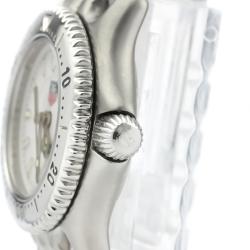 Pre Owned Tag Heuer White Stainless Steel WG1412 Professional Women's Wristwatch 24MM