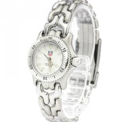 Pre Owned Tag Heuer White Stainless Steel WG1412 Professional Women's Wristwatch 24MM