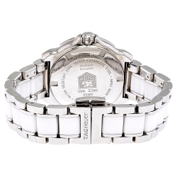 Pre Owned Tag Heuer White Stainless Steel Ceramic Formula 1 WAH1319 Women's Wristwatch 32 mm