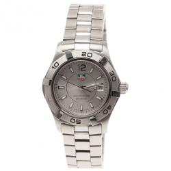 Pre Owned Tag Heuer Silver Stainless Steel Aquaracer Women's Wristwatch 27MM