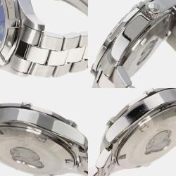 Tag Heuer Blue Stainless Steel Aquaracer WAF141P Quartz Women's Wristwatch 34 mm