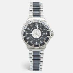 Tag Heuer Black Ceramic Diamond Stainless Steel Formula 1 WAH1219.BA0859 Women's Wristwatch 37 mm 