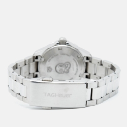 Pre Owned Tag Heuer Mother of Pearl Stainless Steel Aquaracer WBD1411.BA0741 Women's Wristwatch 27 mm