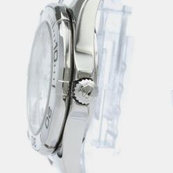 Pre Owned Tag Heuer White Stainless Steel Aquaracer Quartz Women's Wristwatch 35 mm
