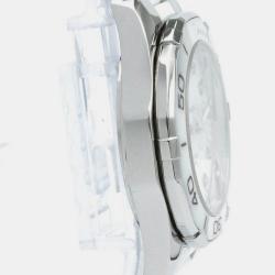 Pre Owned Tag Heuer White Stainless Steel Aquaracer Quartz Women's Wristwatch 35 mm