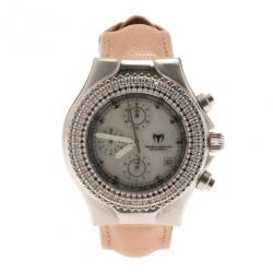 TechnoMarine White Stainless Steel Techno Millenium Women's Wristwatch 40MM