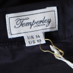 Pre Owned Temperley London Black Tiered Ruffle Detail Sea Skirt L