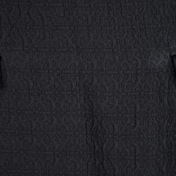 Pre Owned Temperley London Black Embossed Jacquard Slit Detail Maxi Skirt L