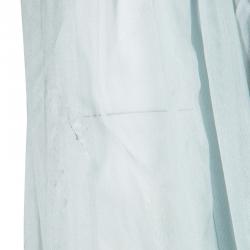 Pre Owned فستان تمبرلي لندن أورا تفاصيل دانتيل مزخرف زهور رمادي S