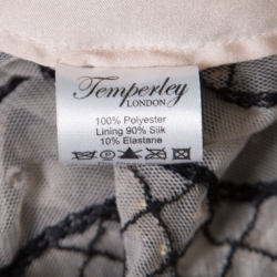 Temperley London Beige Embellished Embroidered Tulle  Crivelli Top S
