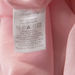 Pre Owned Temperley Blush Pink Printed Crepe Twisted Neck Detail Elixir Dress M